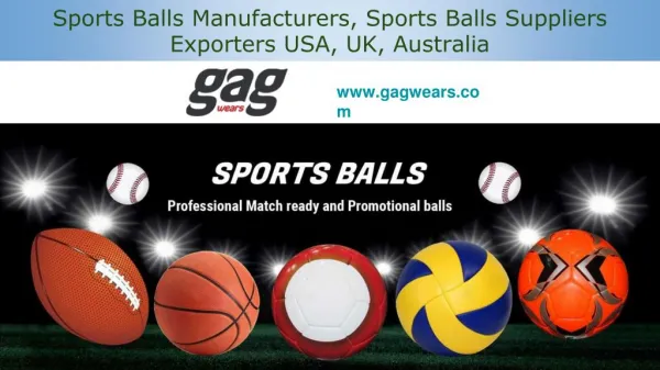Sports Balls Manufacturers, Sports Balls Suppliers Exporters USA, UK, Australia