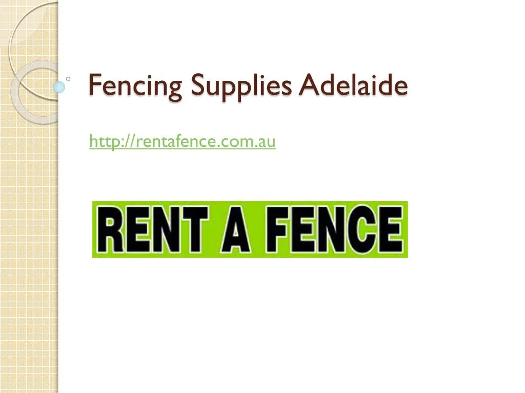 fencing supplies adelaide