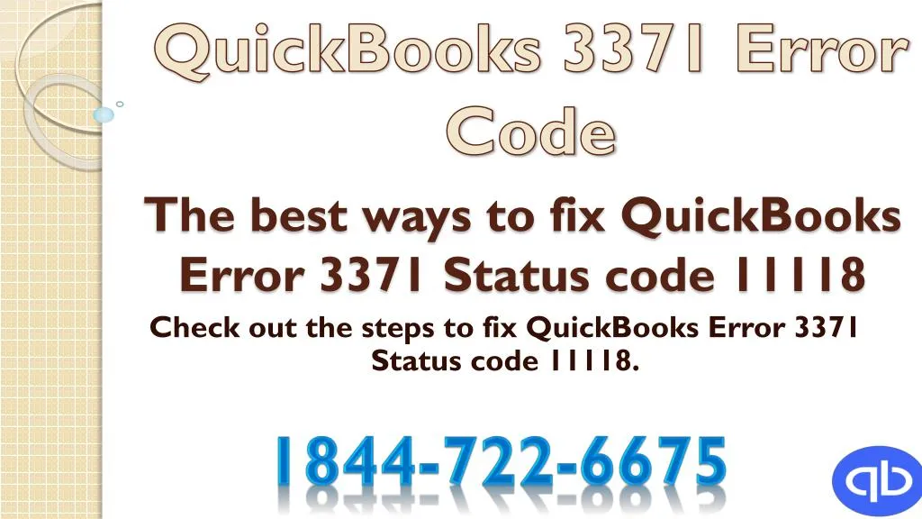 the best ways to fix quickbooks error 3371 status code 11118