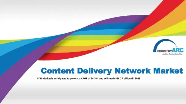 Content Delivery Network Market is valued $7.13 billion in the year 2017