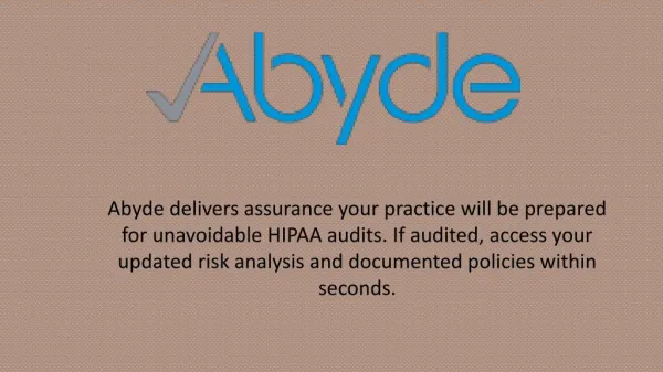 HIPAA Videos - Abyde