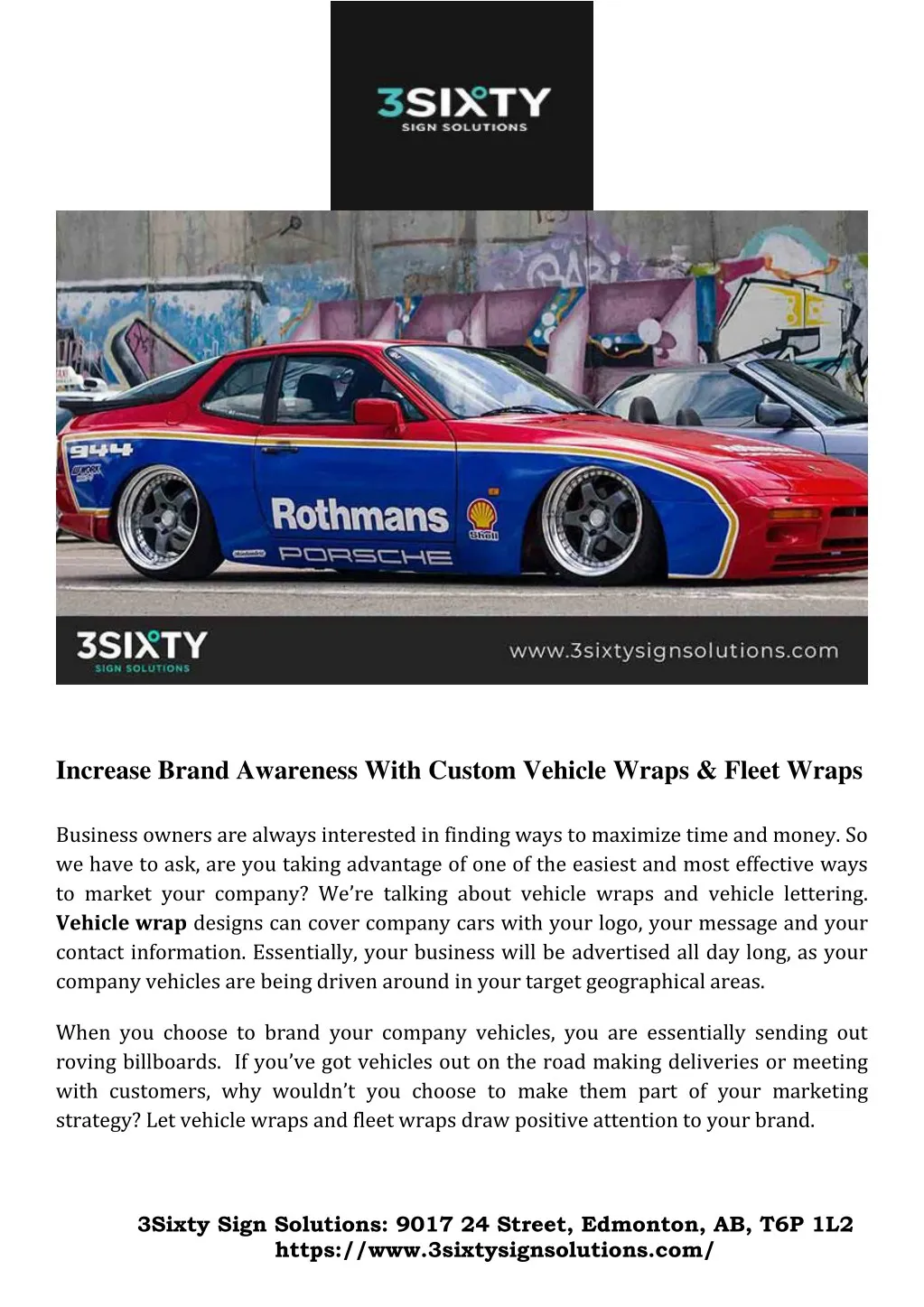 increase brand awareness with custom vehicle