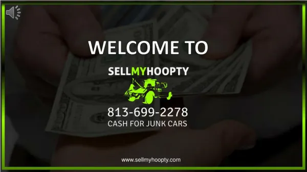 Junk Car Buy And Removal - SellmyHoopty