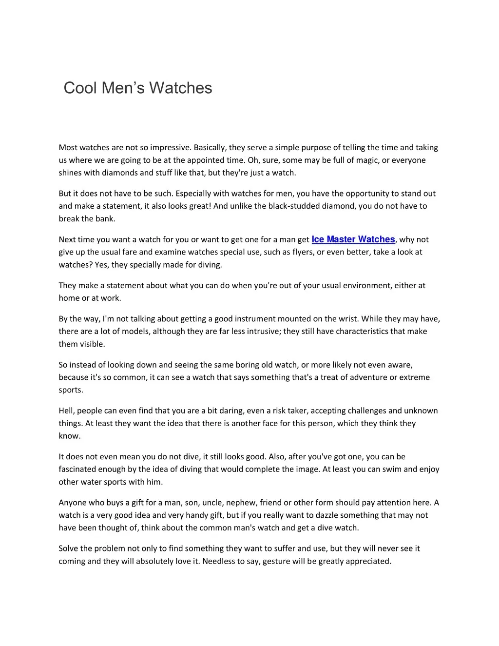 cool men s watches