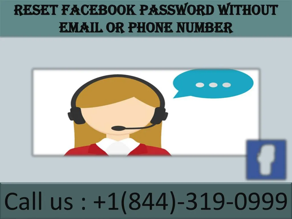 reset facebook password without email or phone