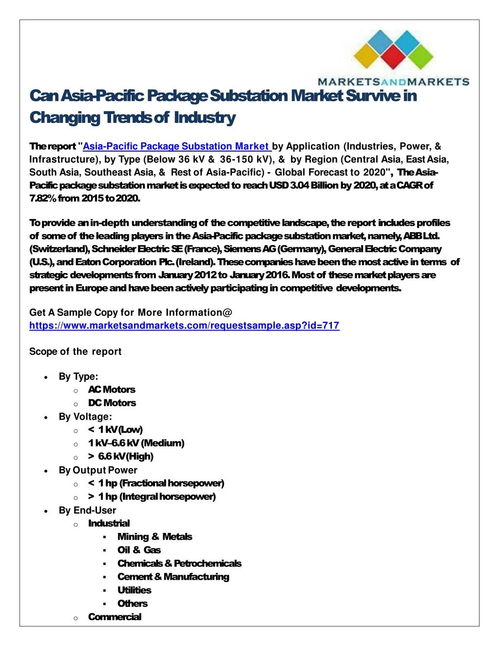 can asia pacific package substation market