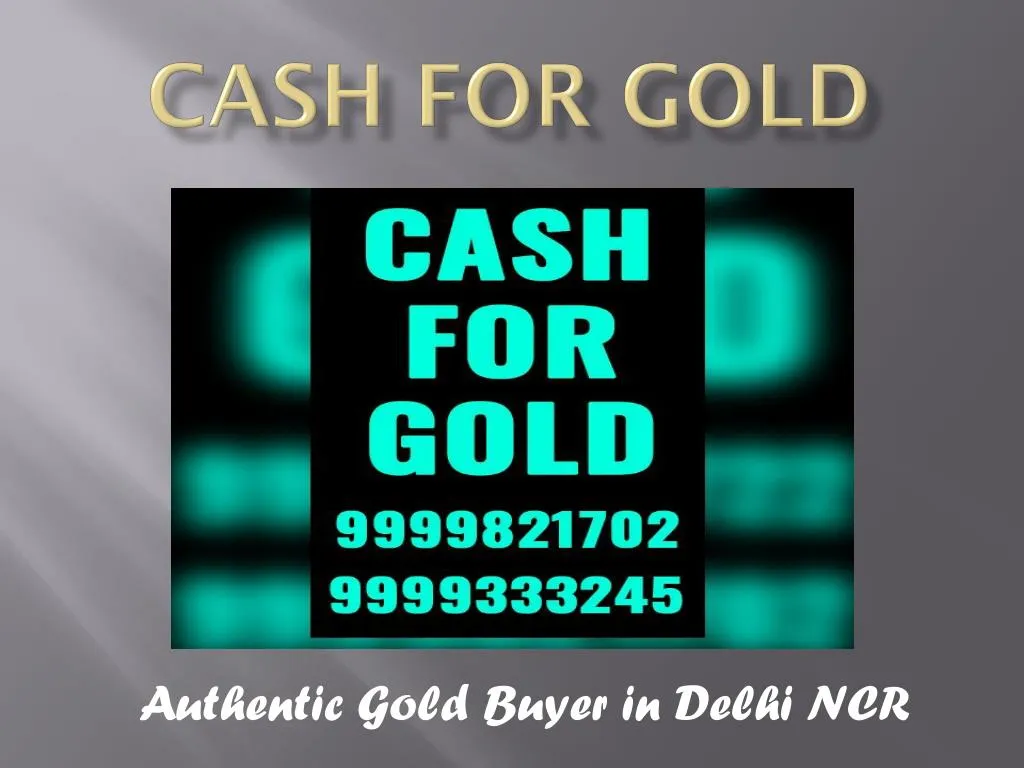 cash for gold