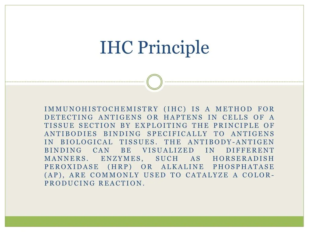 ihc principle