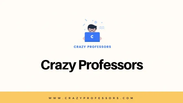 Opportunity for Skilled Writers to Join Crazy Professors