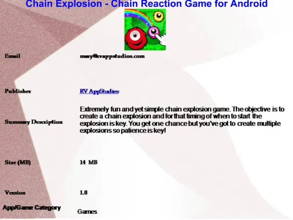 Chain Explosion - Chain Reaction Game for Android