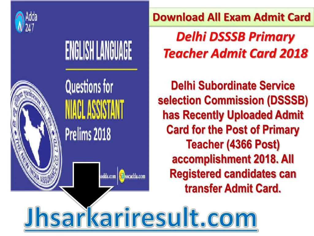 download all exam admit card