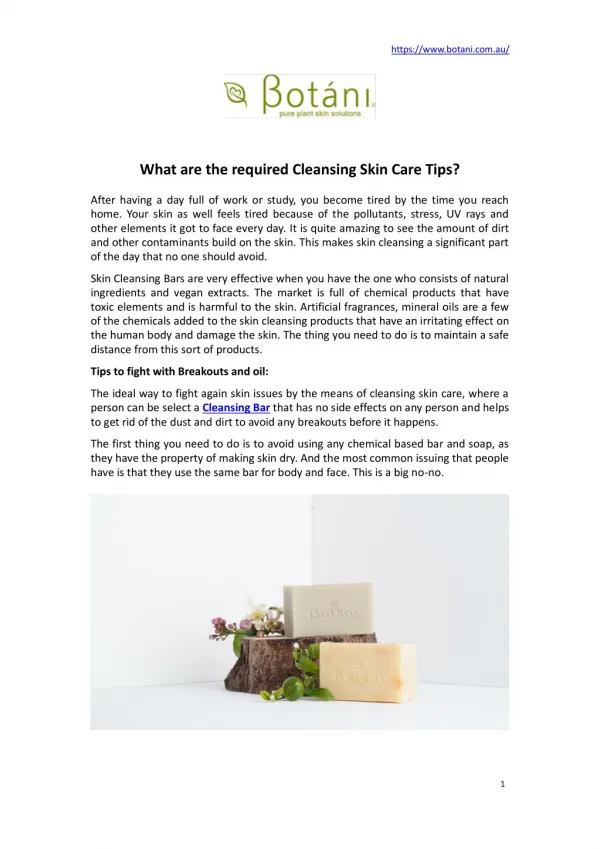 What is the Required Cleansing Skin Care Tips?