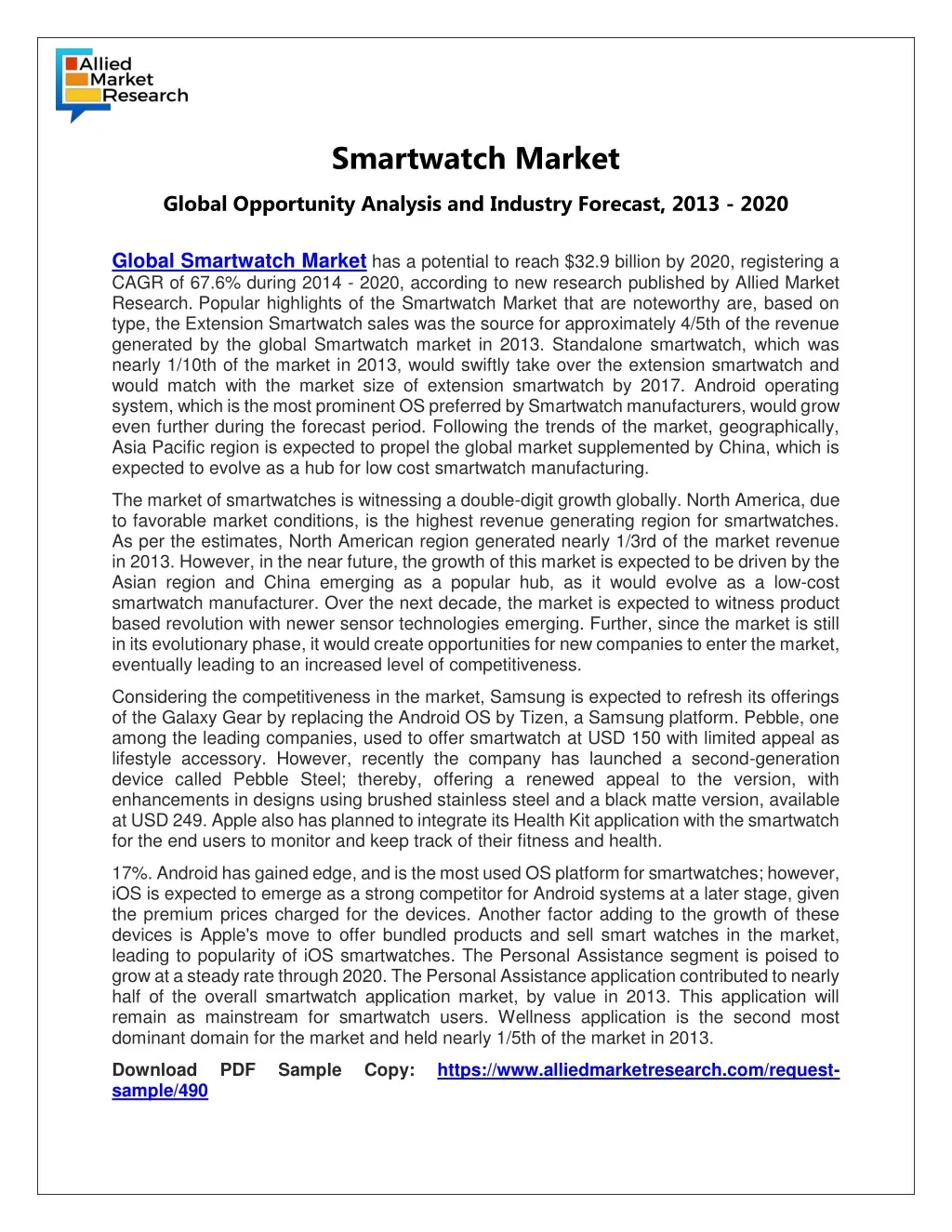 smartwatch market