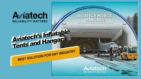 Protective Inflatable Work Shelters - Aviatech