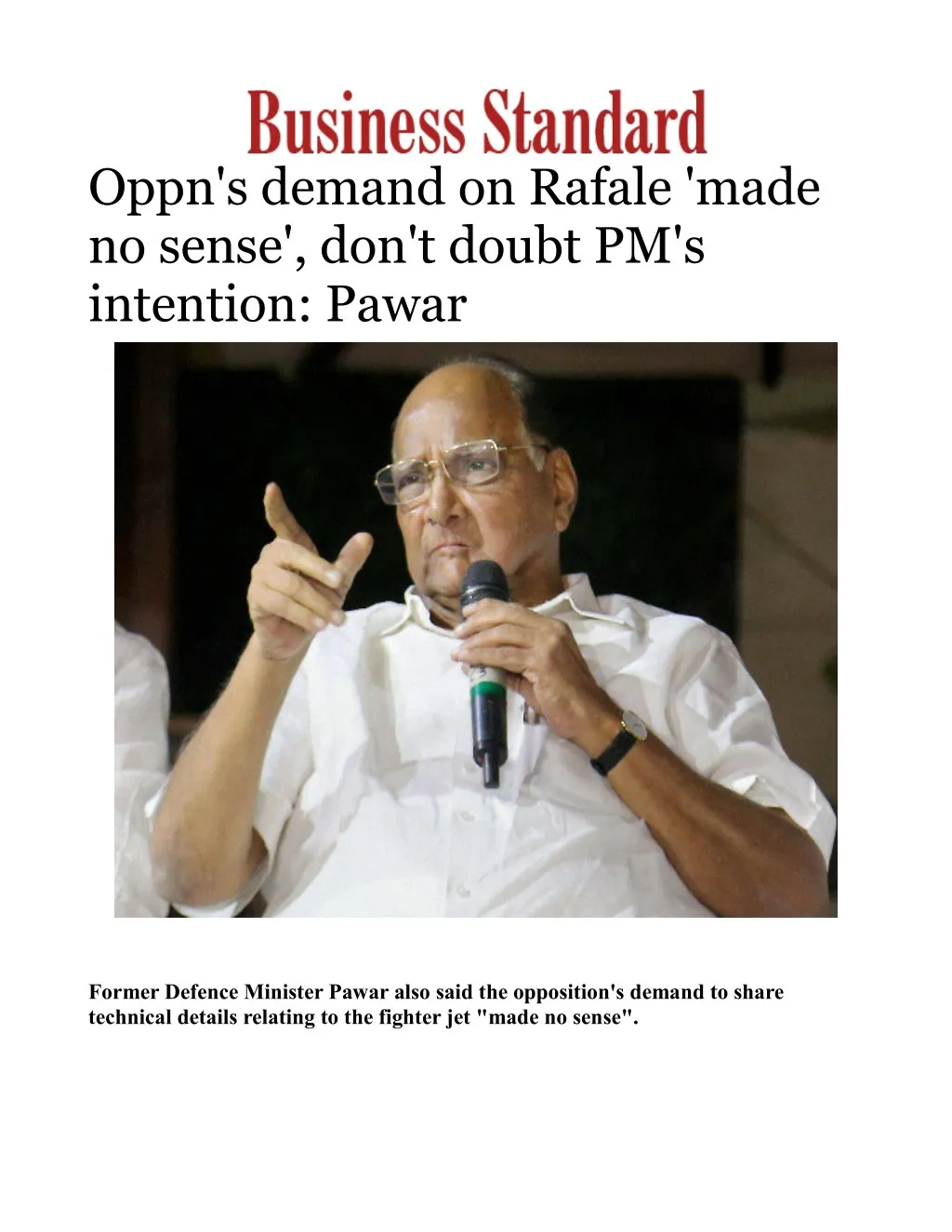 oppn s demand on rafale made no sense don t doubt