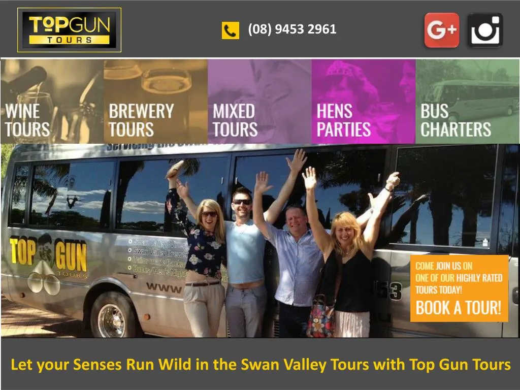 let your senses run wild in the swan valley tours with top gun tours