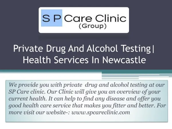 Private Drug And Alcohol Testing| Health Services In Newcastle