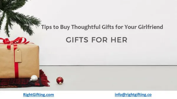 Tips to Buy Thoughtful Gifts for Your Girlfriend