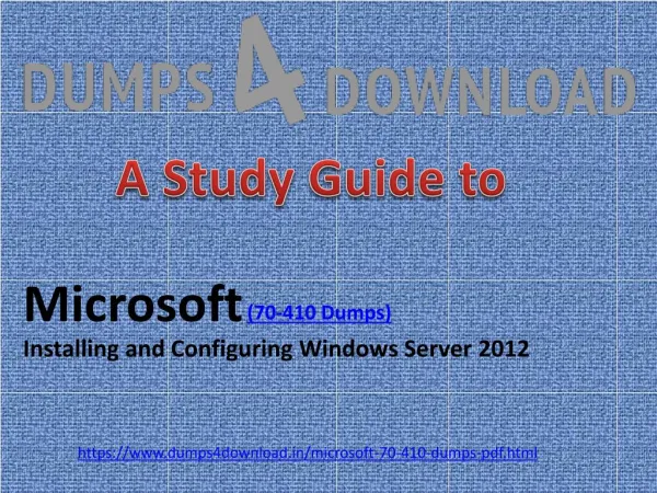 Microsoft 70-410 Exam Dumps Updated - 2018