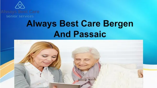 Elder Care Services Passaic County
