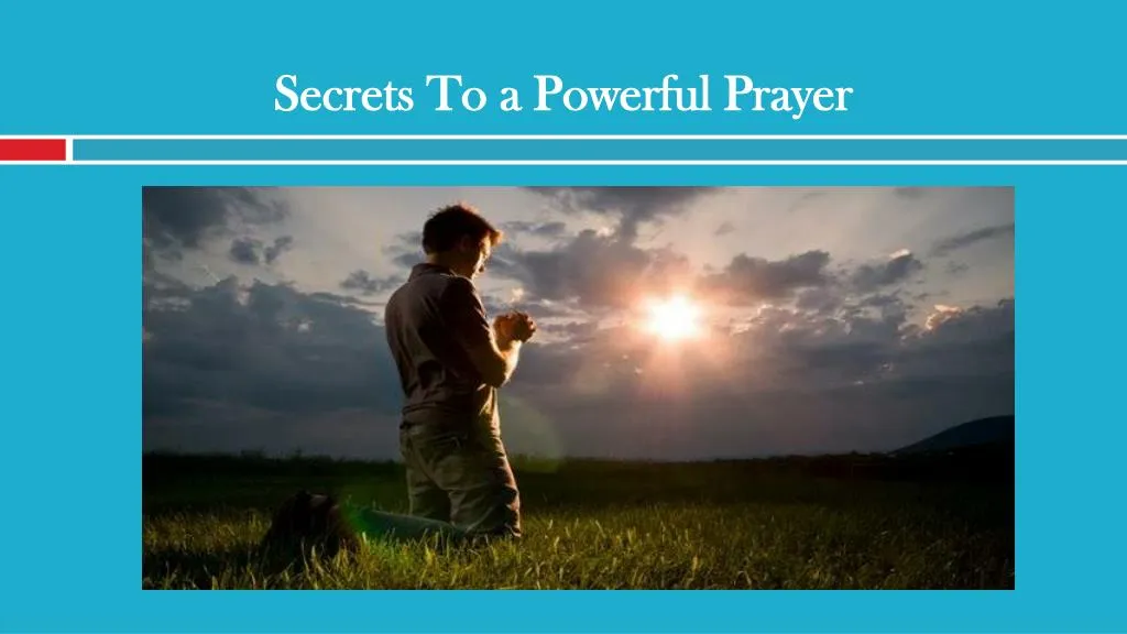 secrets to a powerful prayer
