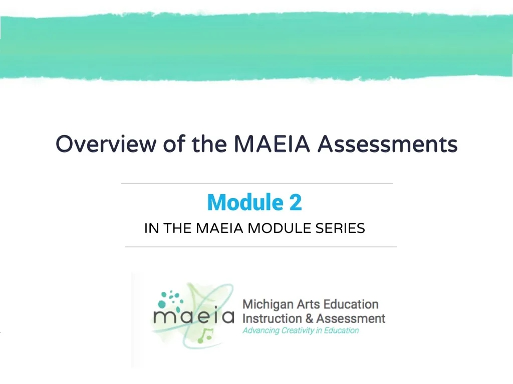 overview of the maeia assessments