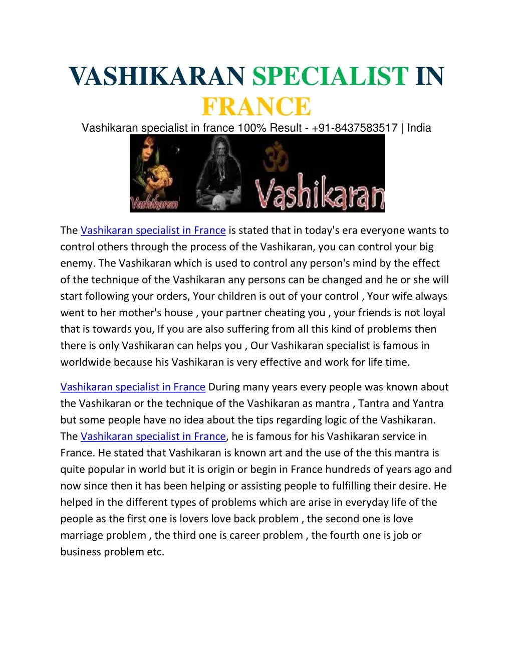 vashikaran specialist in france vashikaran