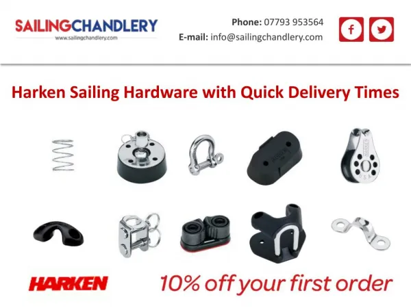 Harken Sailing Hardware with Quick Delivery Times