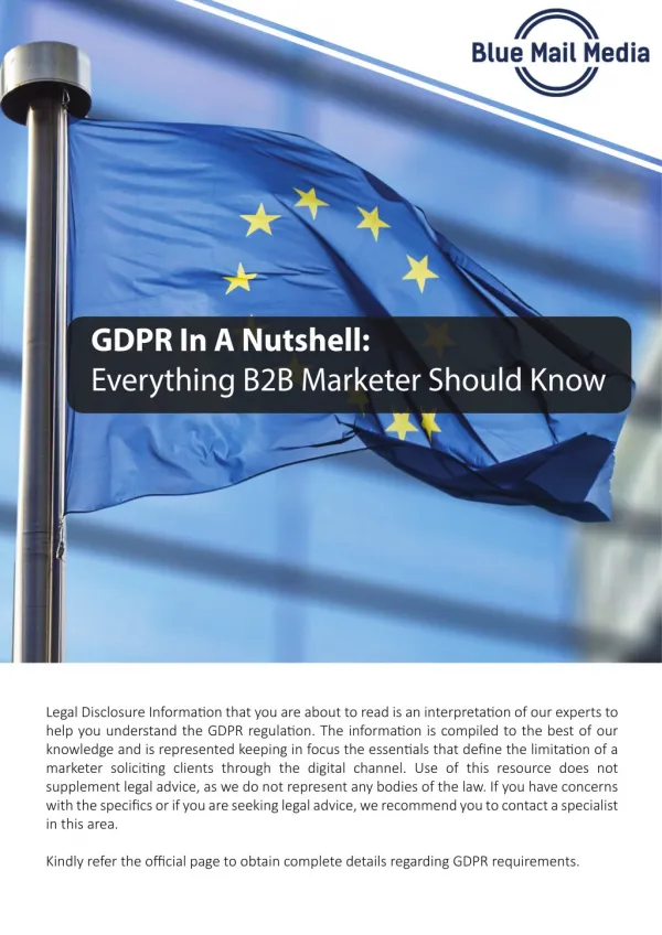 GDPR In A Nutshell: Everything B2B Marketer Should Know