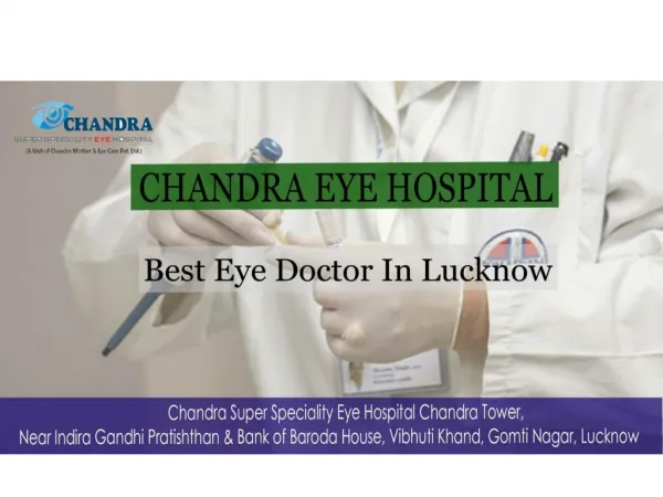 Best Eye Doctor In Lucknow