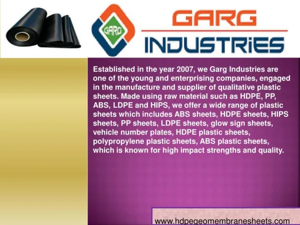 HDPE Geomembrane Sheets - Geomembrane Sheets in India