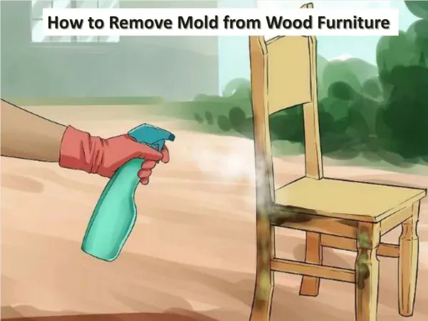How to Remove Mold from Wood Furniture