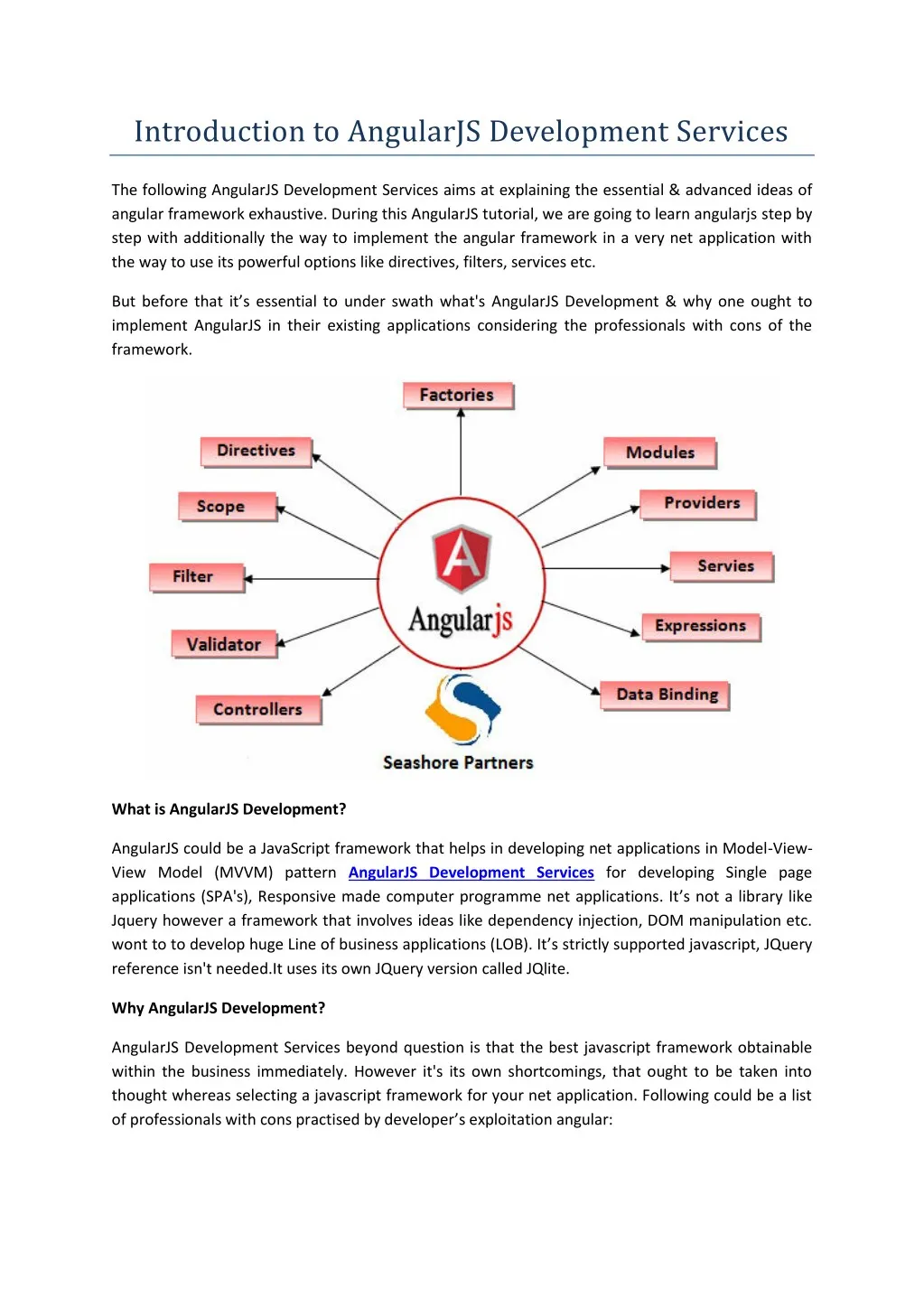 introduction to angularjs development services