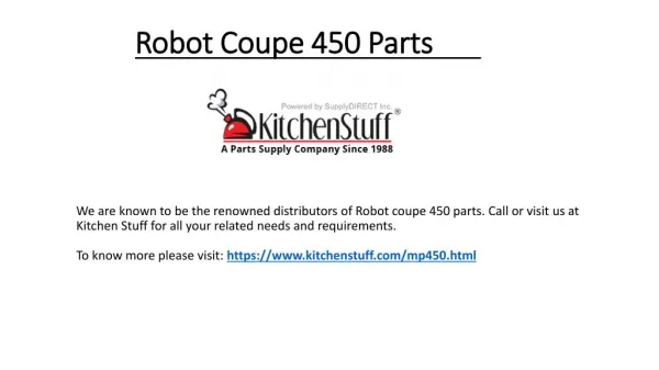 Robot coupe 450 Parts