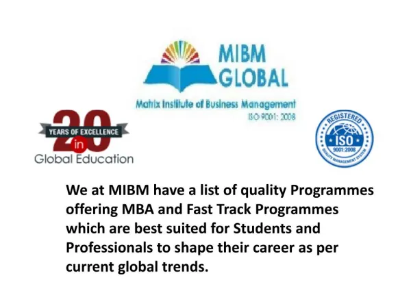 Online MBA In India