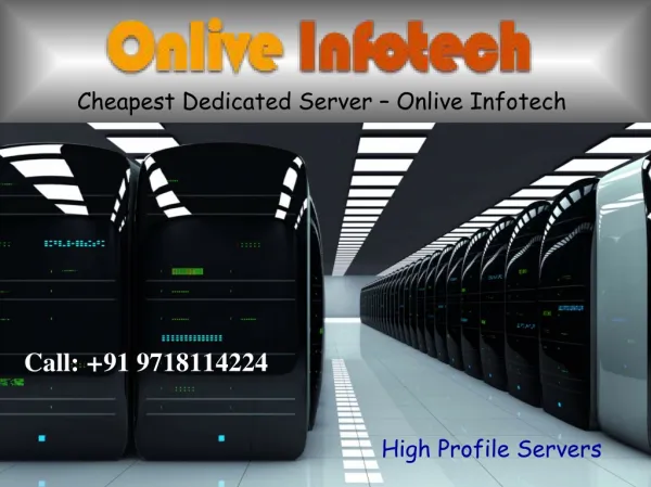 Cheapest Dedicated Server with Top Standard Security