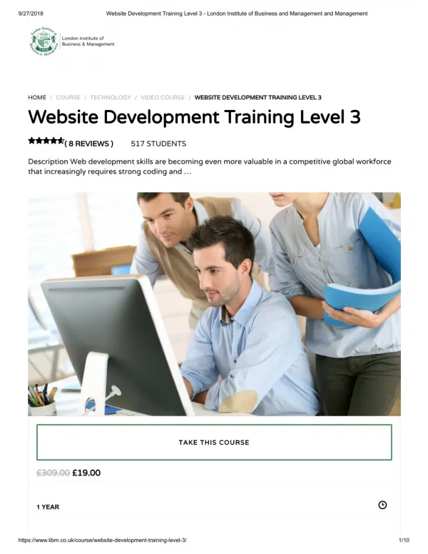 Website Development Training Level 3 - LIBM