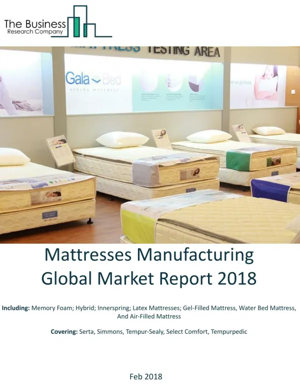 Mattresses Manufacturing Global Market Report 2018