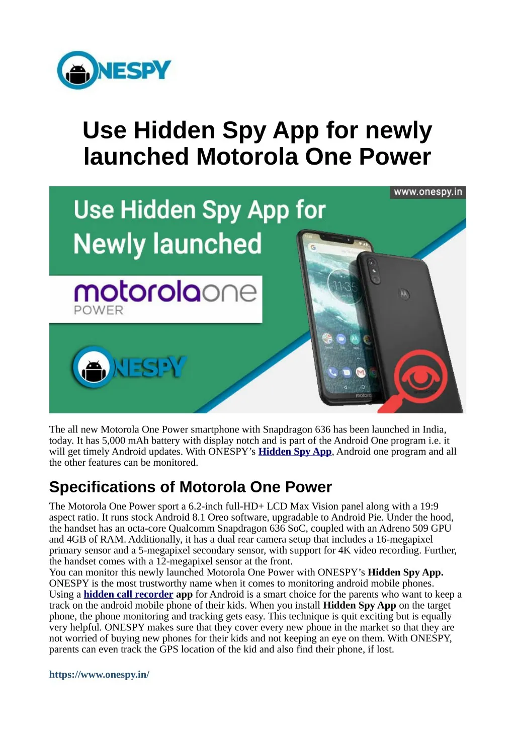 use hidden spy app for newly launched motorola
