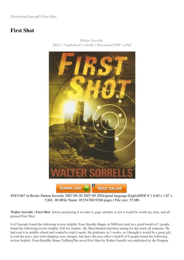 FIRST-SHOT