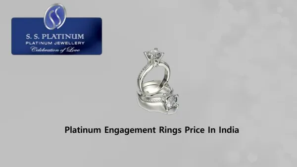 Platinum Engagement Rings Price In India