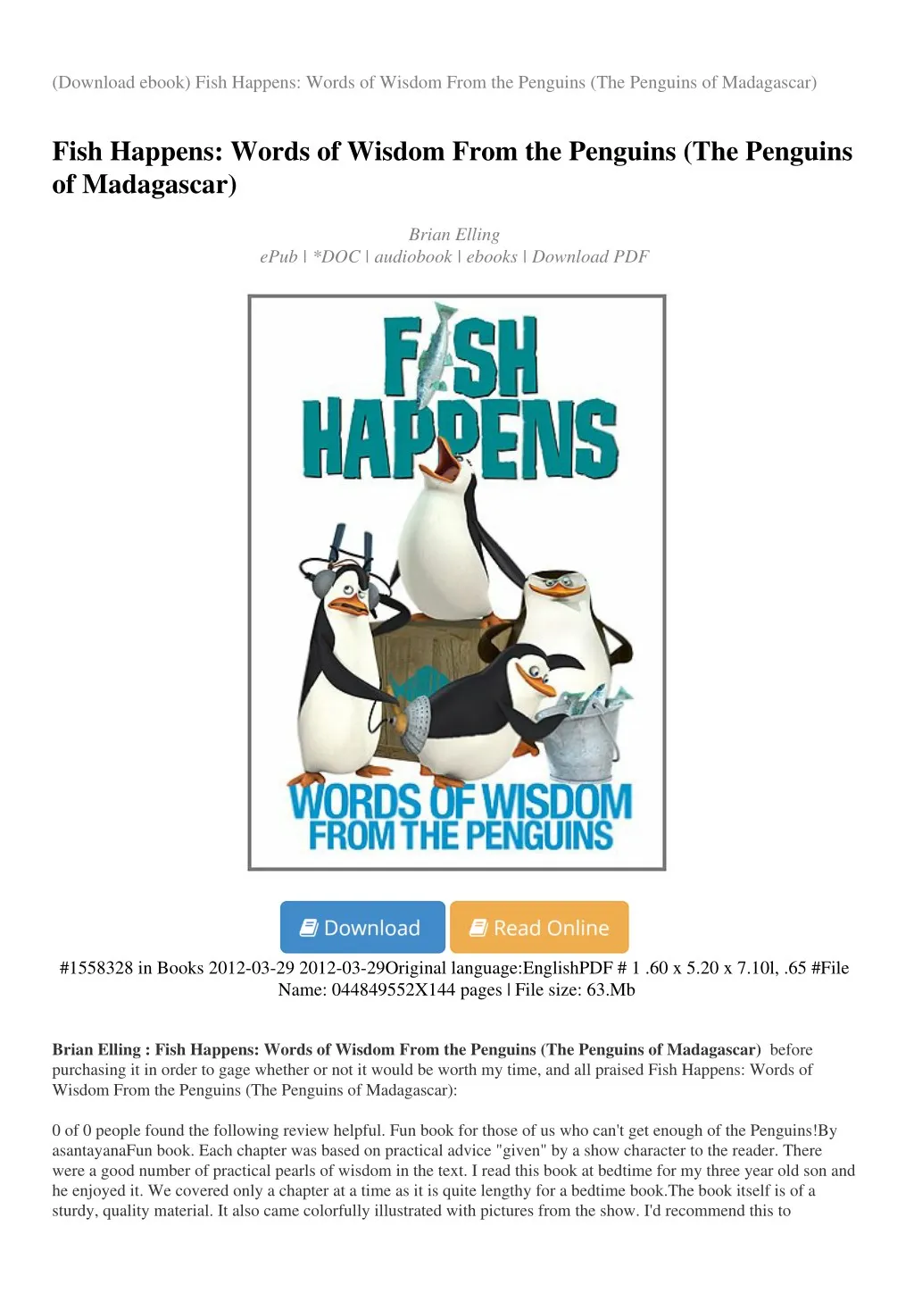 download ebook fish happens words of wisdom from