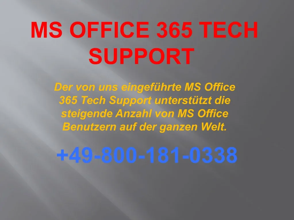 ms office 365 tech support