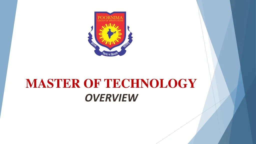 master of technology overview