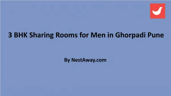 3 bhk sharing rooms for men in ghorpadi pune
