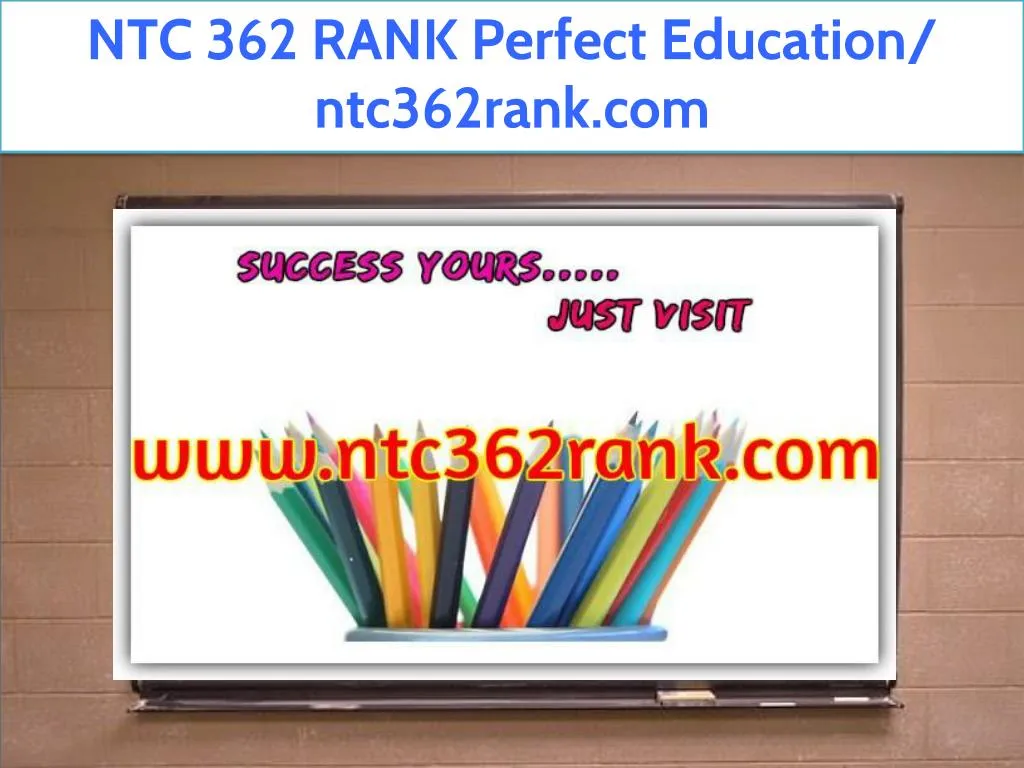 ntc 362 rank perfect education ntc362rank com