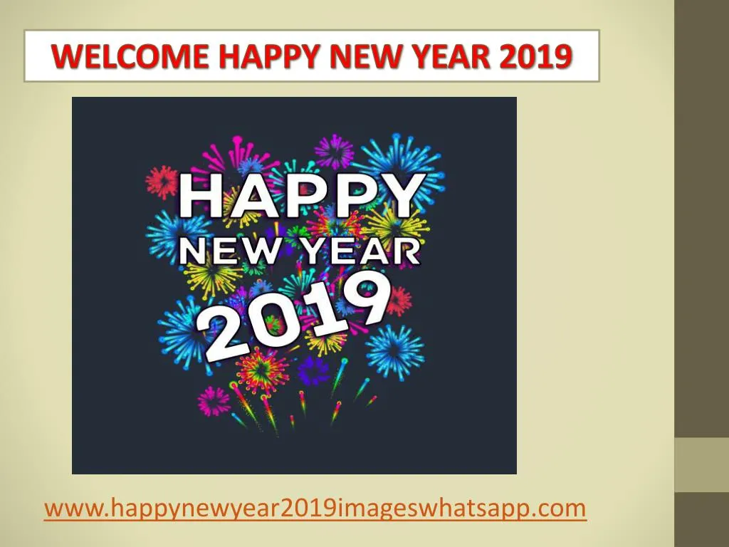 welcome happy new year 2019