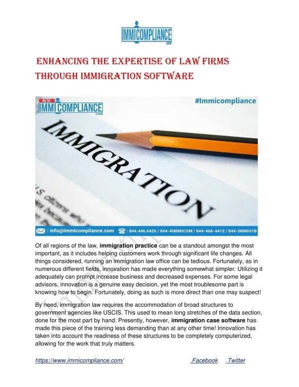 Enhancing The Expertise Of Law Firms Through Immigration Software