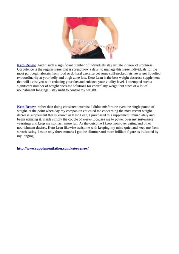keto renew audit such a significant number