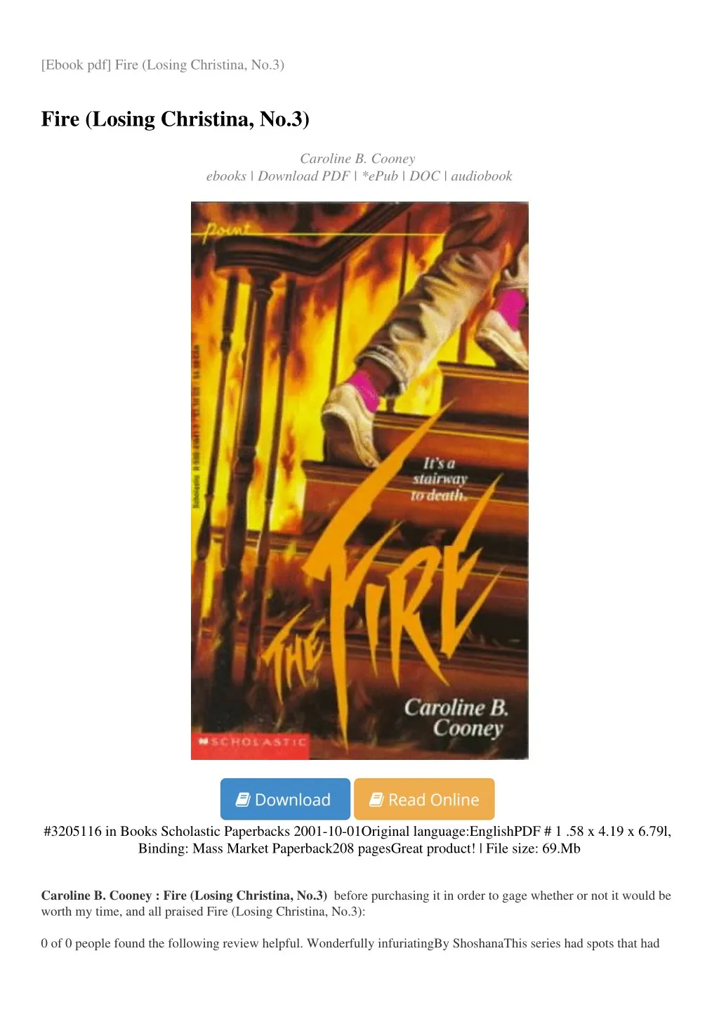 ebook pdf fire losing christina no 3